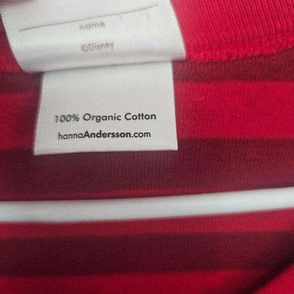 Disney Hanna Andersson Adult Womens Red Stripe Pajamas Gold Mickey Head Size S - Picture 7 of 11